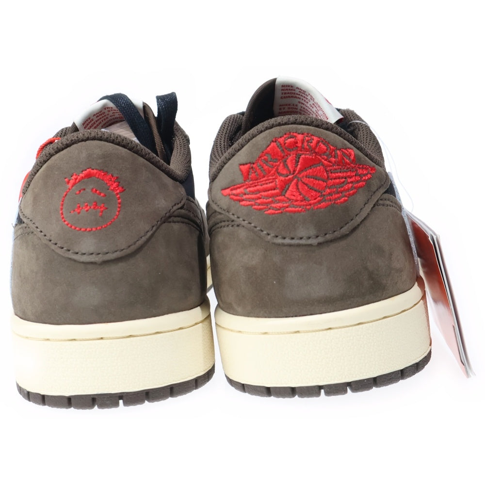 NIKE(ナイキ) ×TRAVIS SCOTT AIR JORDAN 1 LOW OG SP-T CQ4277-001 トラヴィススコット エアジョーダン ローカットスニーカー US8.5/26.5cm ブラウン/ブラック