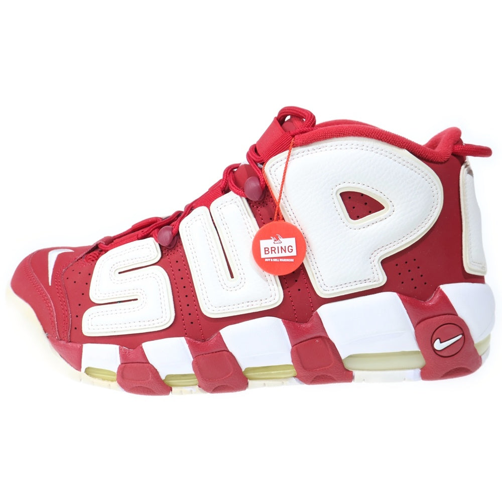 SUPREME(シュプリーム) 17SS ×NIKE AIR MORE UPTEMPO 902290-600 シュプリーム エアモアアップテンポ モアテン ハイカットスニーカー レッド US12/30cm