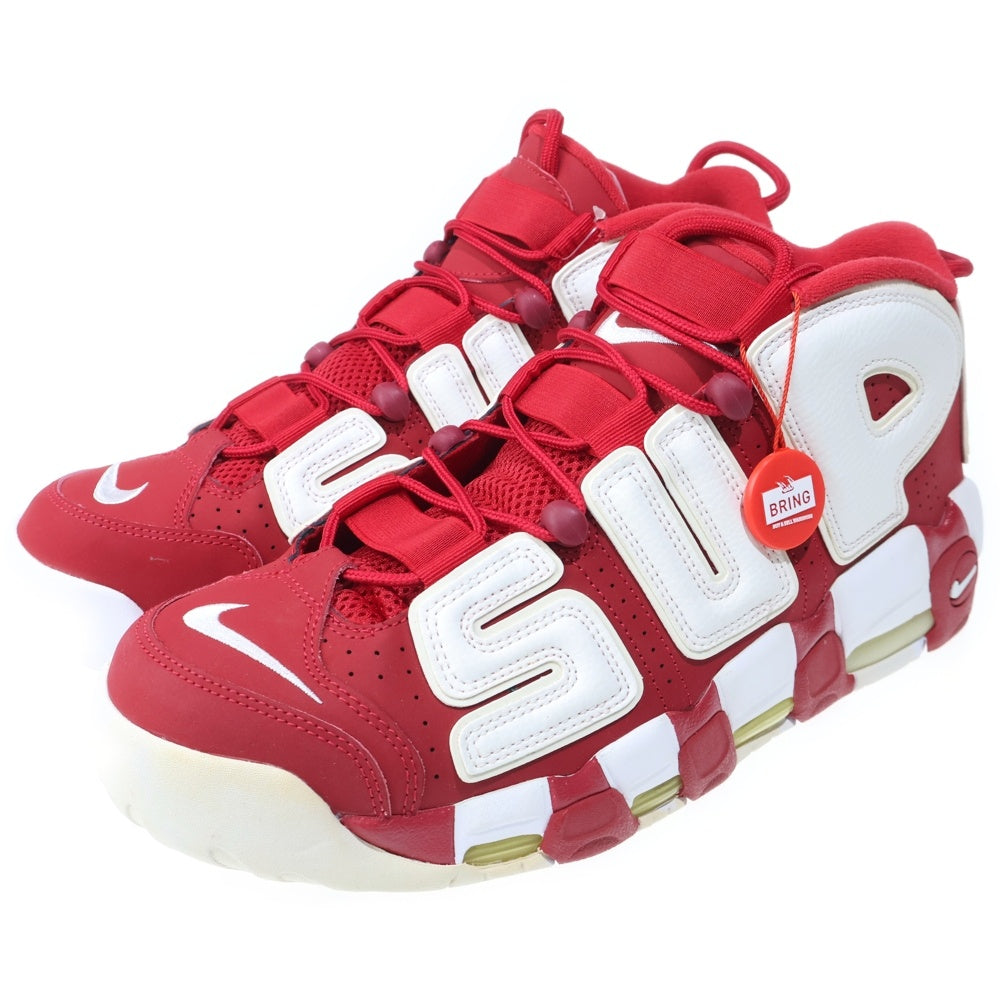 SUPREME(シュプリーム) 17SS ×NIKE AIR MORE UPTEMPO 902290-600 シュプリーム エアモアアップテンポ モアテン ハイカットスニーカー レッド US12/30cm