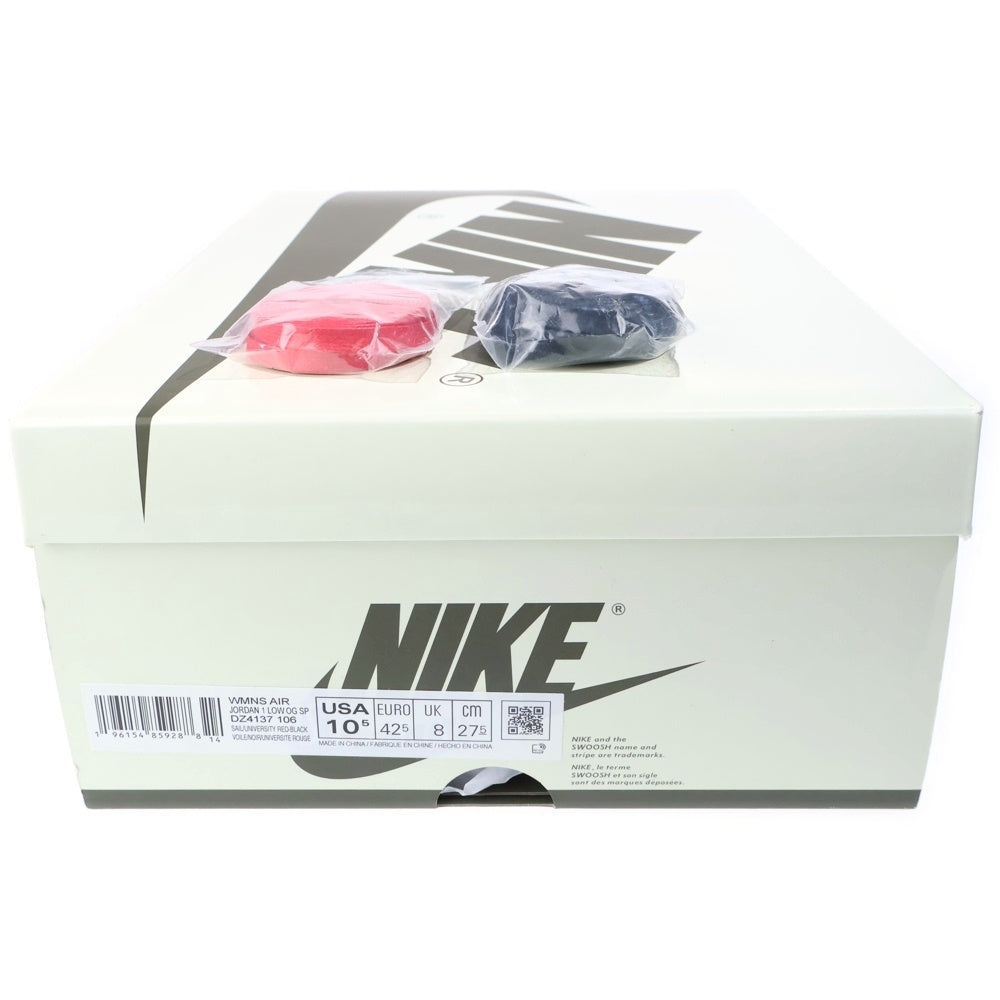 NIKE(ナイキ) ×TRAVIS SCOTT WMNS AIR JORDAN 1 LOW OG DZ4137-106 トラヴィススコット ウィメンズ エアジョーダン1 ローカットスニーカー ホワイト/オリーブ US10.5/27.5cm レディース
