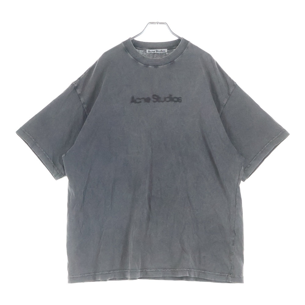 Acne Studios(アクネ ストゥディオズ) 23SS Faded Logo ロゴ 半袖Tシャツ カットソー グレー FN-WN-TSHI000639