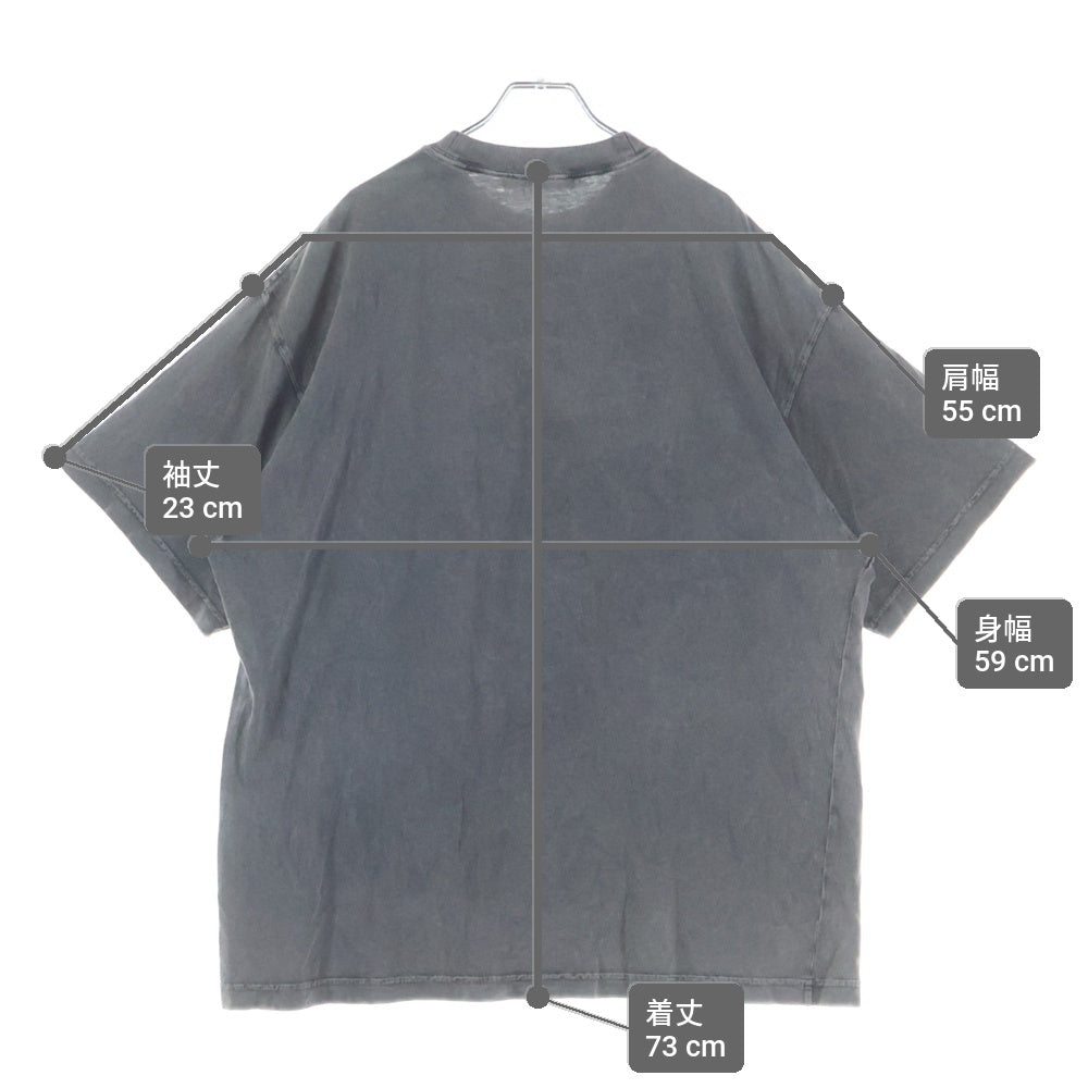 Acne Studios(アクネ ストゥディオズ) 23SS Faded Logo ロゴ 半袖Tシャツ カットソー グレー FN-WN-TSHI000639