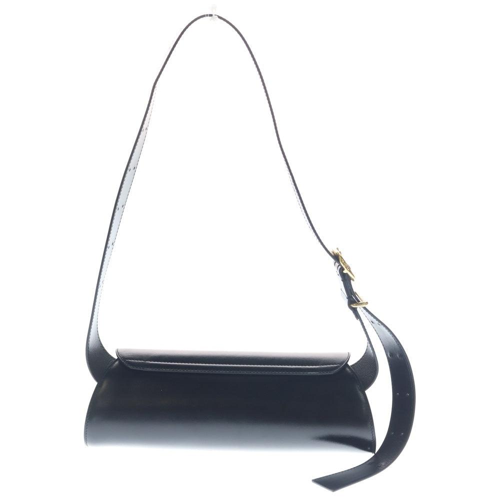 JIL SANDER(ジルサンダー) カンノーロ スモール レザー ワンショルダーバッグ ゴールド金具 ブラック レディース