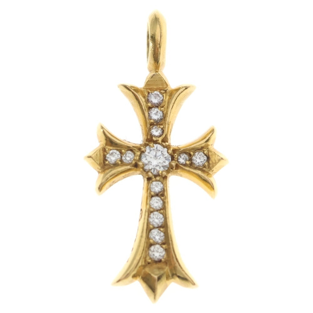 CHROME HEARTS(クロムハーツ) 22K TNY CRSF P/DIA タイニーファットクロス PAVEダイヤ ペンダントトップ ゴールドBCA033
