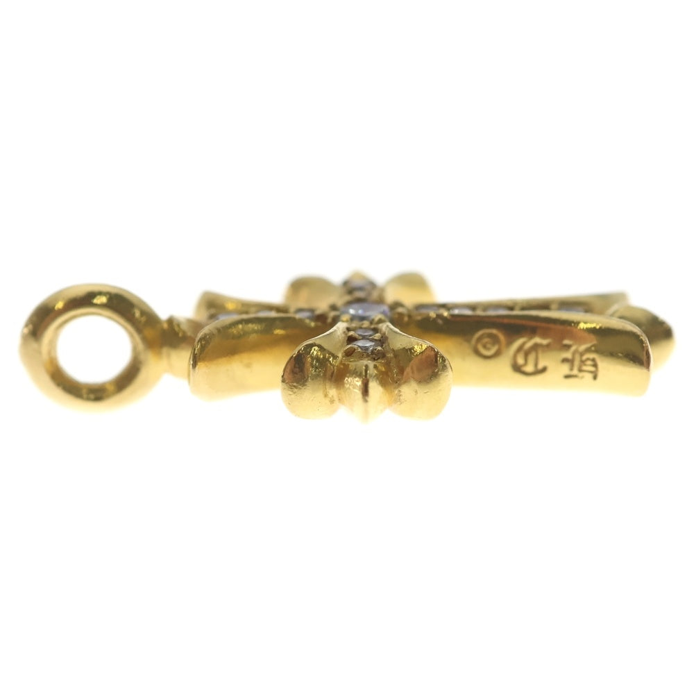 CHROME HEARTS(クロムハーツ) 22K TNY CRSF P/DIA タイニーファットクロス PAVEダイヤ ペンダントトップ ゴールドBCA033