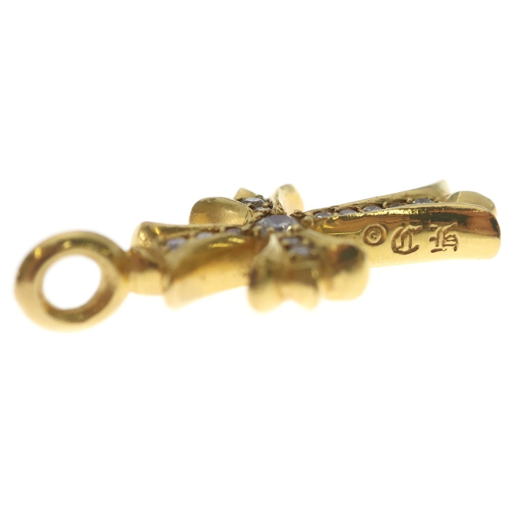 CHROME HEARTS(クロムハーツ) 22K TNY CRSF P/DIA タイニーファットクロス PAVEダイヤ ペンダントトップ ゴールドBCA033