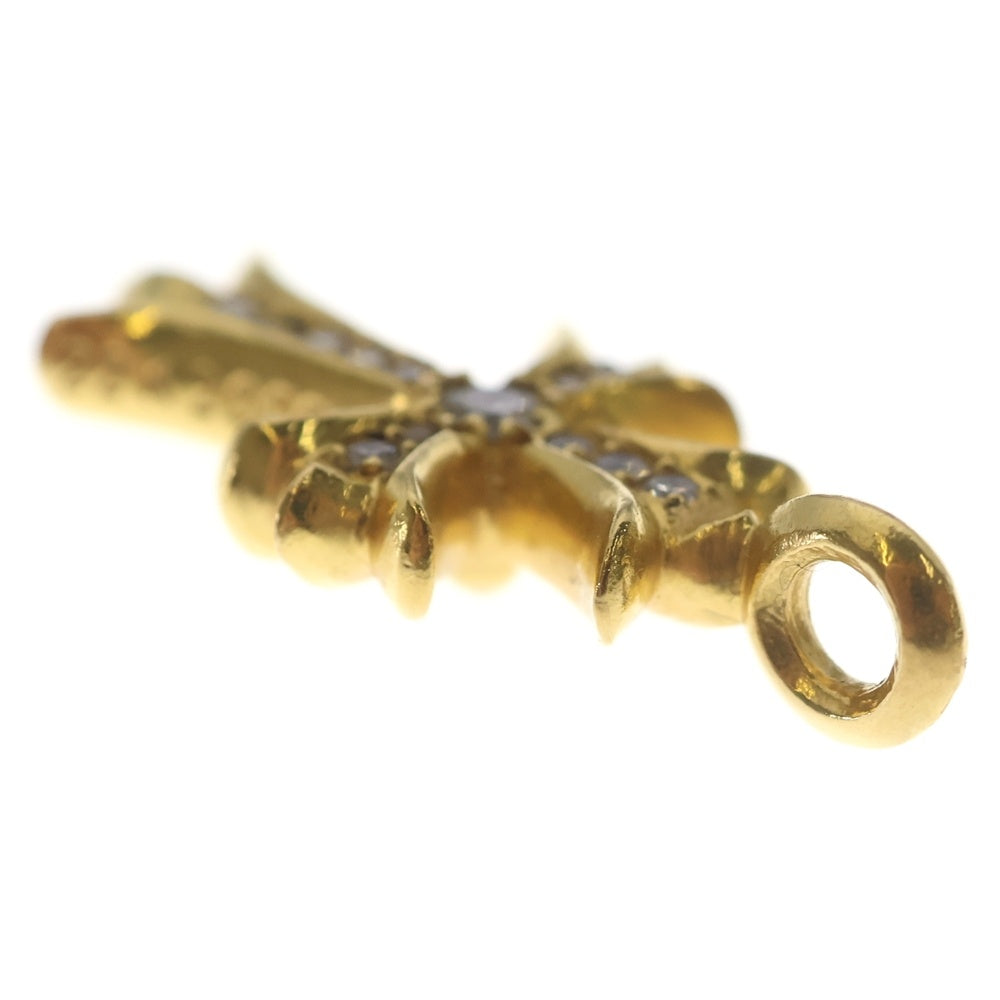 CHROME HEARTS(クロムハーツ) 22K TNY CRSF P/DIA タイニーファットクロス PAVEダイヤ ペンダントトップ ゴールドBCA033