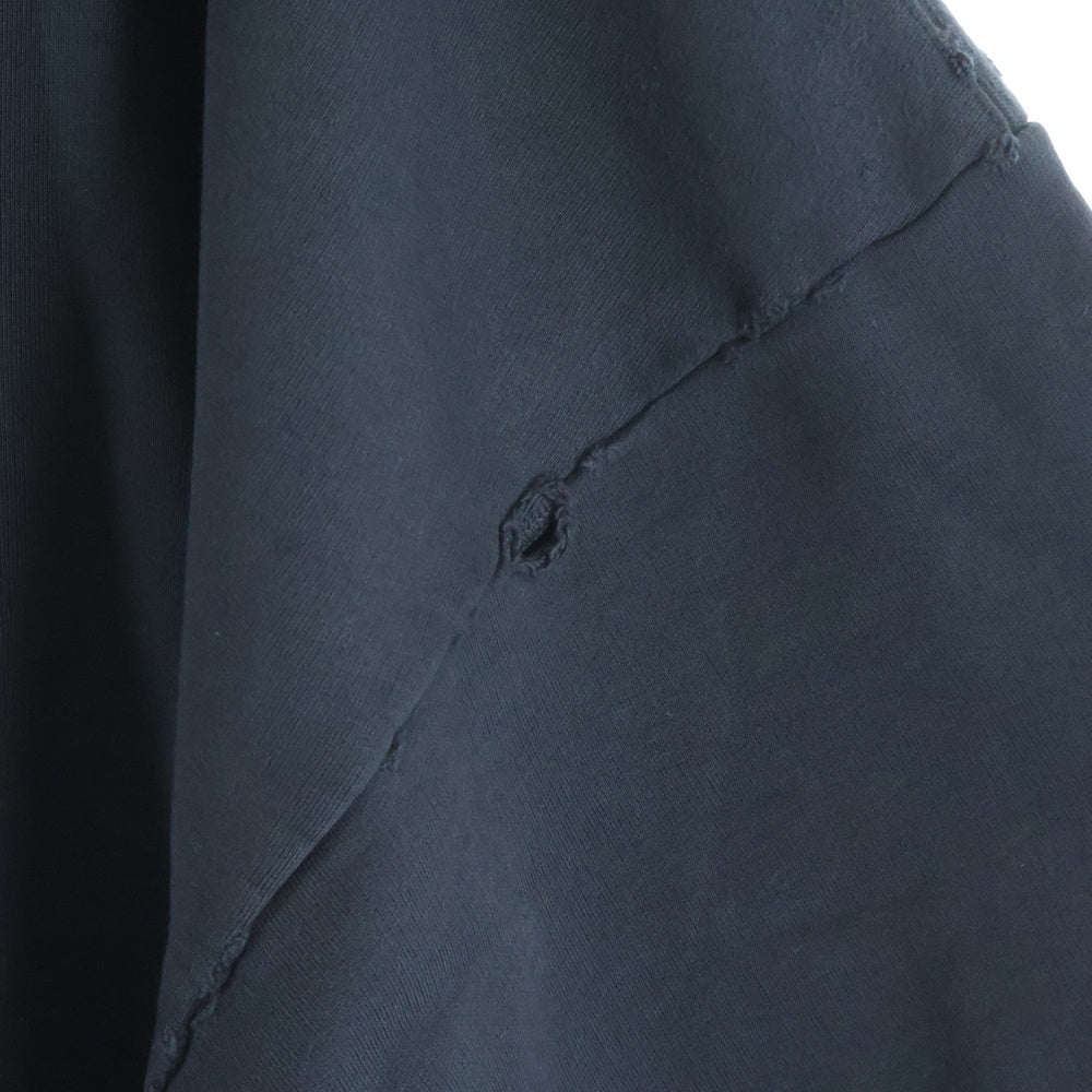BALENCIAGA(バレンシアガ) Large Fit Hoodie ラージフィットフーディー プリントプルオーバーパーカー ブラック 803265 TRVA2