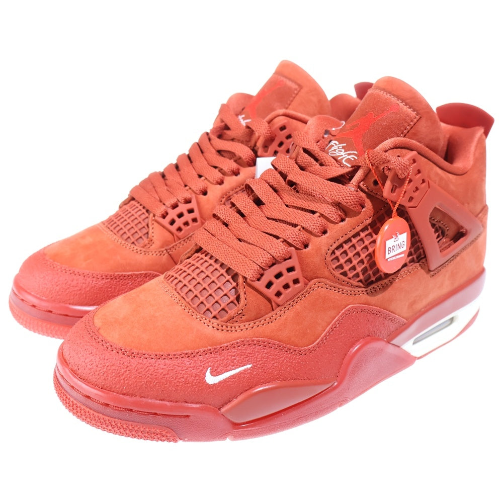 NIKE(ナイキ) ×Nigel Sylvester Air Jordan 4 Retro OG Brick By Brick HF4340-800 ×ナイジェルシルベスター エアジョーダン4 ハイカットスニーカー US8.5/26.5cm