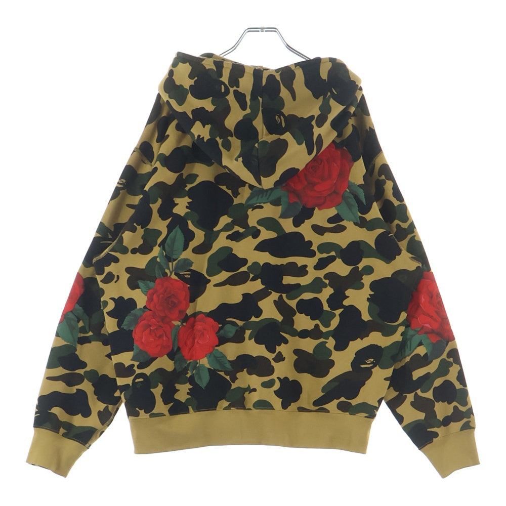 A BATHING APE(アベイシングエイプ) ×ANTI SOCIAL SOCIAL CLUB BAPE X ASSC FULLZIP HOODIE アンチソーシャルソーシャルクラブ フルジップ スウェット パーカー イエロー 001ZPK731903C