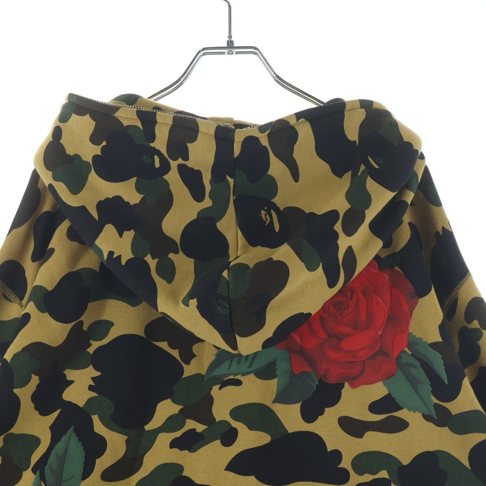 A BATHING APE(アベイシングエイプ) ×ANTI SOCIAL SOCIAL CLUB BAPE X ASSC FULLZIP HOODIE アンチソーシャルソーシャルクラブ フルジップ スウェット パーカー イエロー 001ZPK731903C