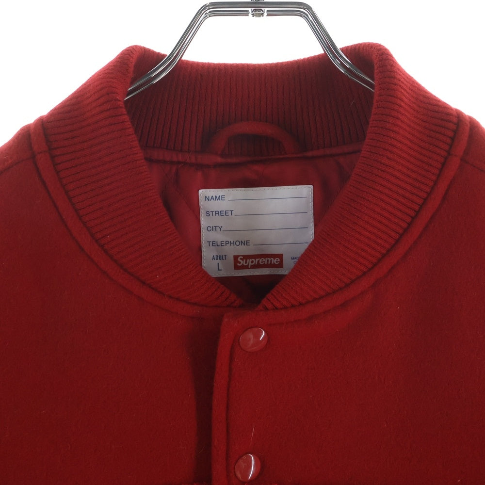 SUPREME(シュプリーム) 24SS Big Logo Chenille Varsity Jacket ビッグロゴ シェニール バーシティジャケット ブルゾン レッド
