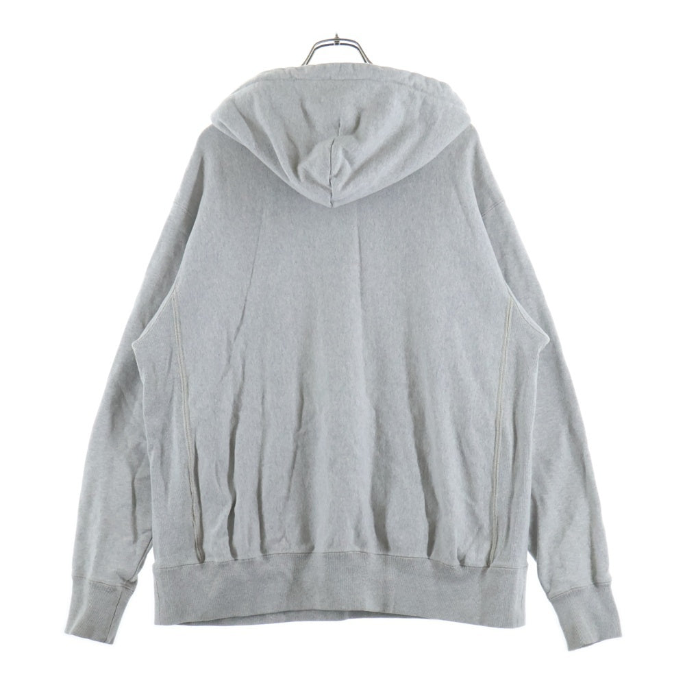 READY MADE(レディメイド) R.MUTT HOODIE ロゴプリントプルオーバーパーカー フーディー グレー RE-CO-GR-00-00-195