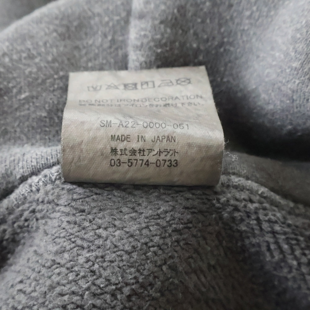 SAINT MICHAEL(セントマイケル) ×DENIM TEARS DT HOODIE HOLY GRAIL デニムティアーズ ホーリーグレイル プルオーバーパーカー フーディー グレー SM-A22-0000-051