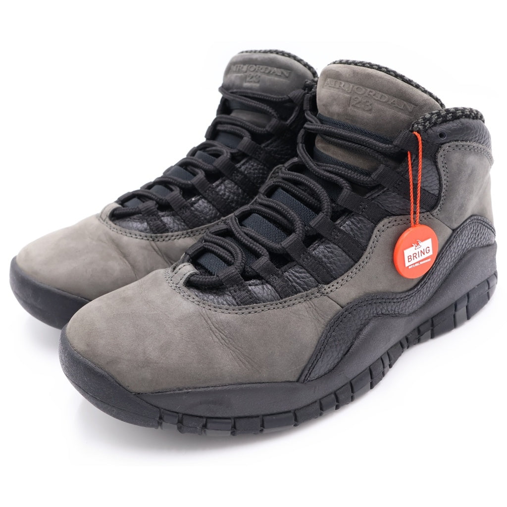 NIKE(ナイキ) AIR JORDJORDAN DARK SHADOW 310805-002 エアジョーダン10 ダークシャドウ ハイカットスニーカー シューズ ブラック/グレー US9/27cm