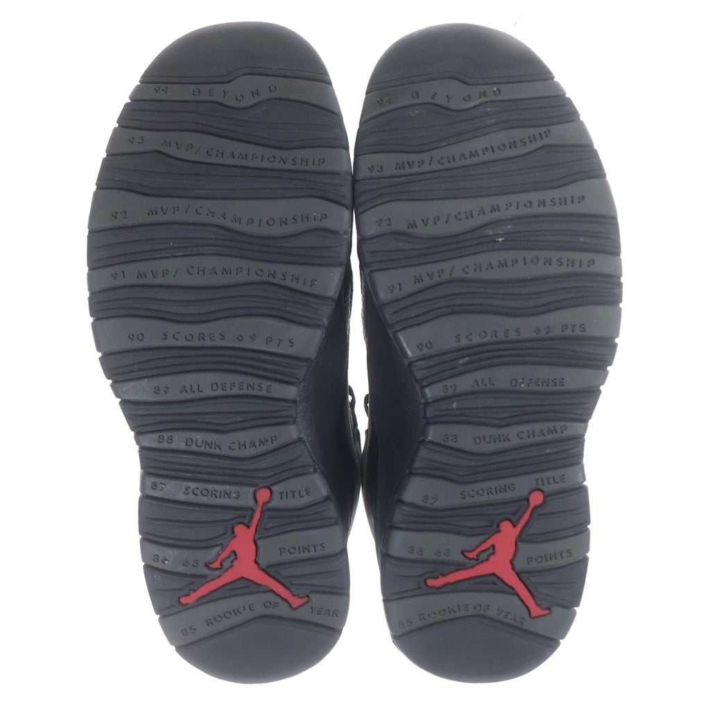 NIKE(ナイキ) AIR JORDJORDAN DARK SHADOW 310805-002 エアジョーダン10 ダークシャドウ ハイカットスニーカー シューズ ブラック/グレー US9/27cm