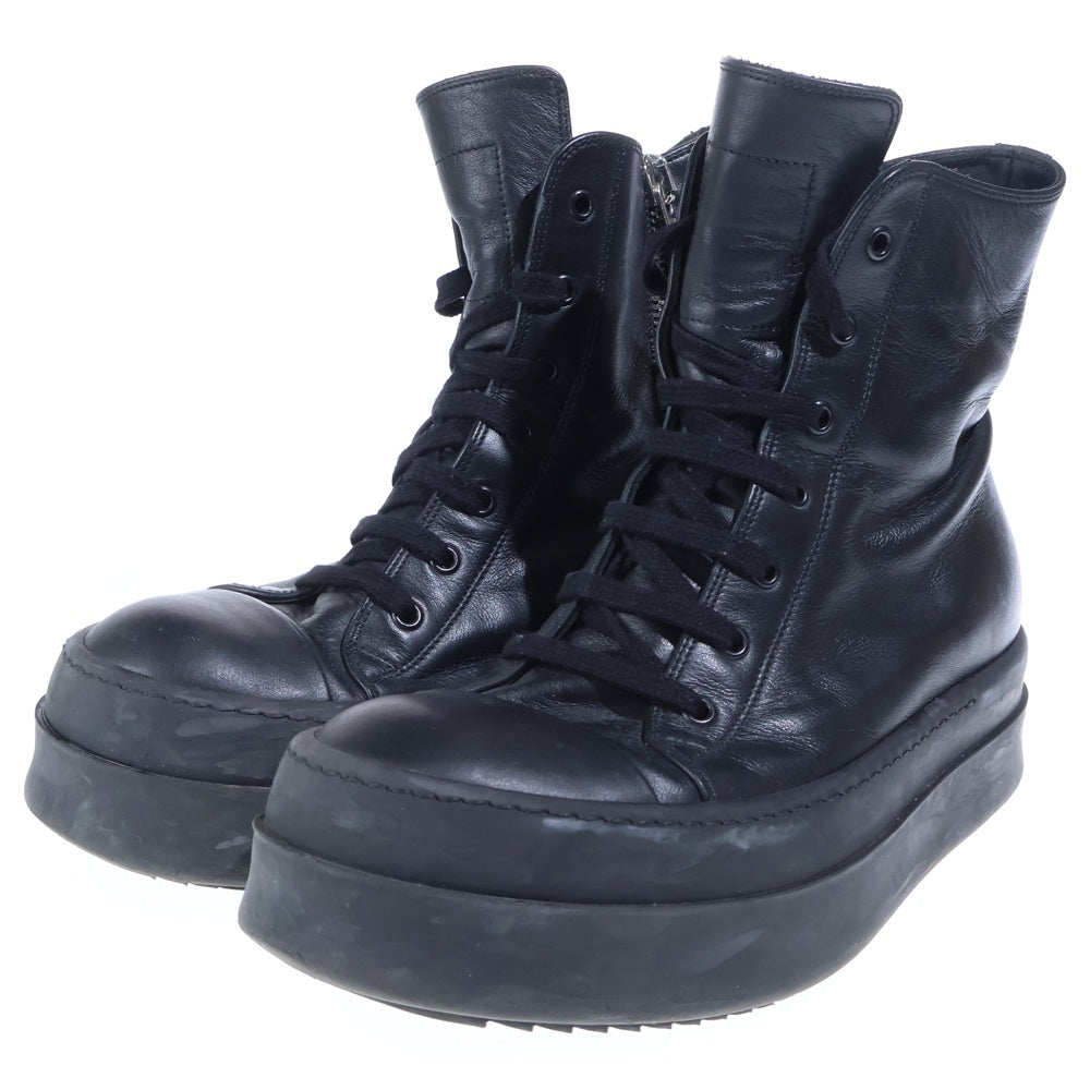 Rick Owens(リックオウエンス) MEGA BUMPER SNEAKS メガバンパー ハイカットスニーカー レザーシューズ ブラック