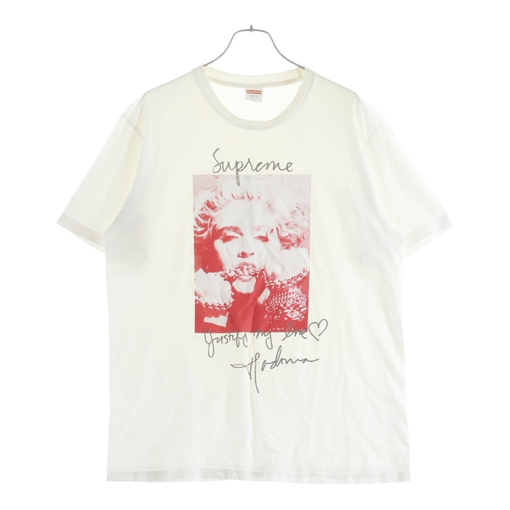 SUPREME(シュプリーム) 18AW Madonna マドンナ フロントプリント クルーネック 半袖Tシャツ ホワイト