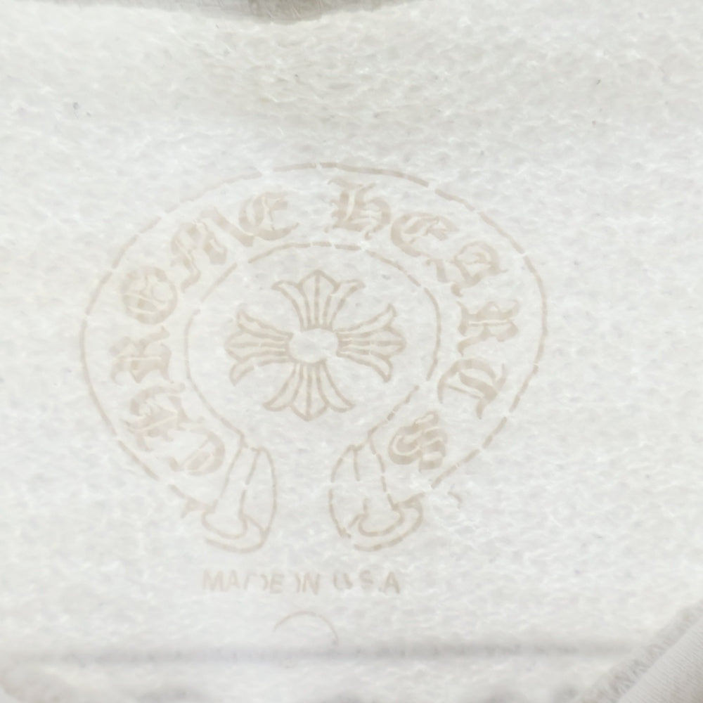 CHROME HEARTS(クロムハーツ) MLTCOL CEM CRS HD PLVR マルチセメタリークロスプリント プルオーバーパーカー フーディー ホワイト