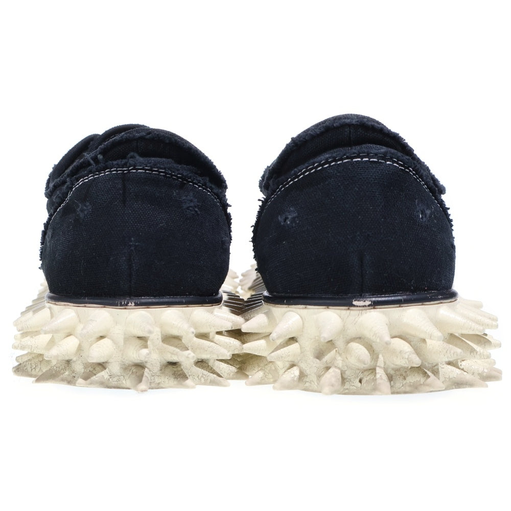 doublet(ダブレット) SPIKY CANVAS SNEAKER スパイキーキャンバススニーカー ローカットスニーカー シューズ ブラック/ホワイト