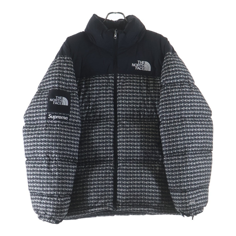 SUPREME(シュプリーム) ×THE NORTHFACE Studed Nuptse Jacket スタッズ ヌプシ ダウンジャケット ブラック/ホワイト ND421001