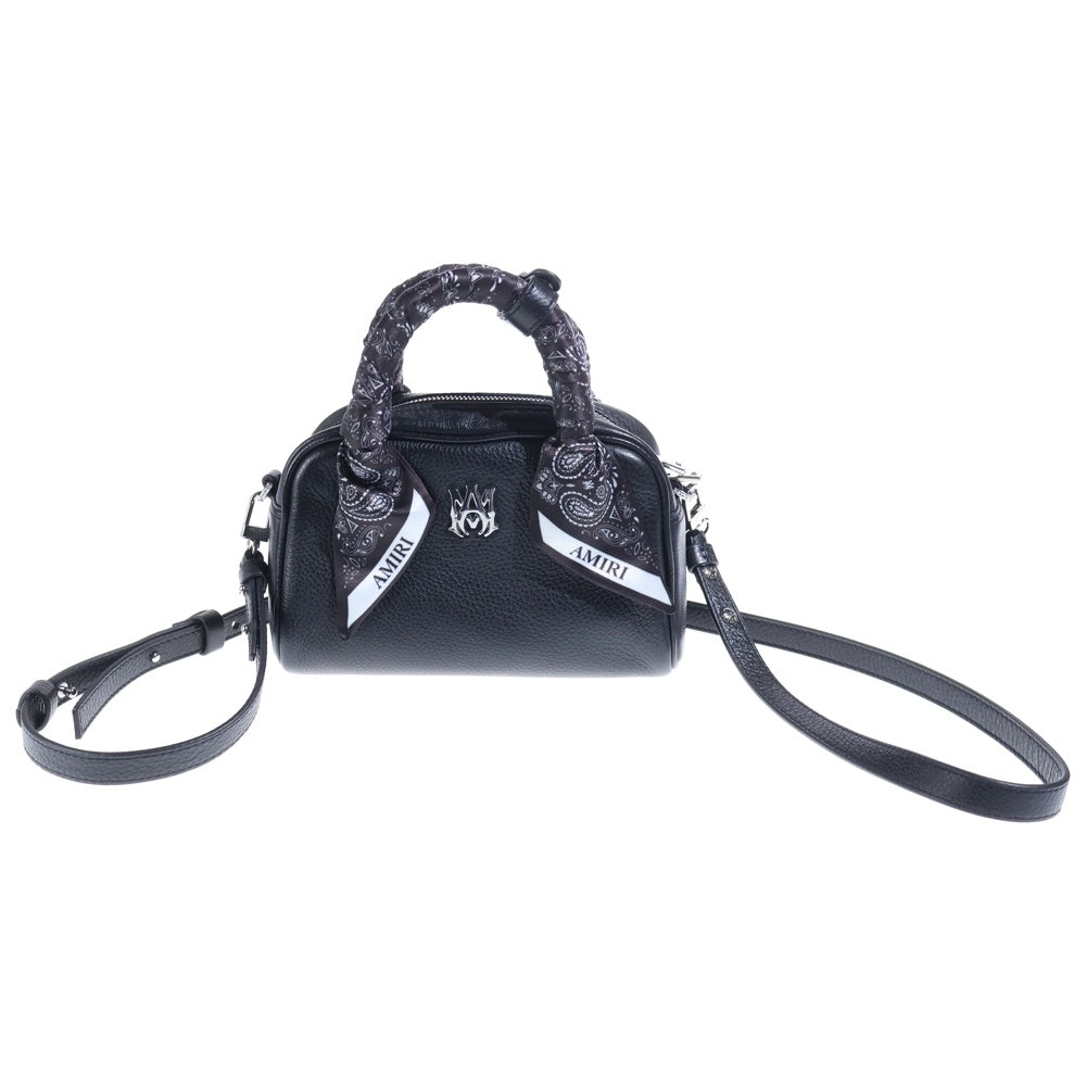 AMIRI(アミリ) Micro Ma Handbag マイクロMA ショルダーバッグ レザー ブラック レディース