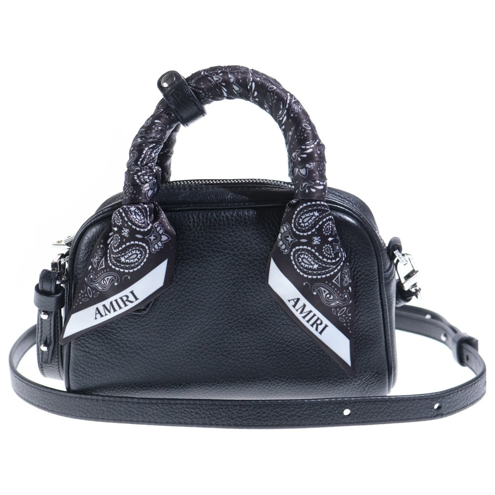 AMIRI(アミリ) Micro Ma Handbag マイクロMA ショルダーバッグ レザー ブラック レディース