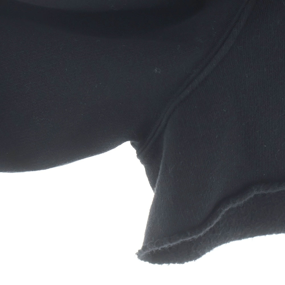 Rick Owens DRKSHDW(リックオウエンス ダークシャドウ) Hollywood Cropped Hoodie ハリウッド クロップド フーディ プルオーバーパーカー ブラック レディース DU01E3257-FP