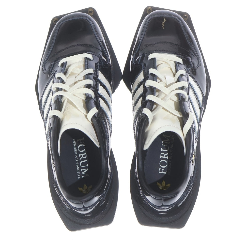 adidas(アディダス) Women's Forum Cubism Core Black Cream White KI8452 フォーラムキュビズム コアブラック クリームホワイト ローカットスニーカー レディース US7/24cm