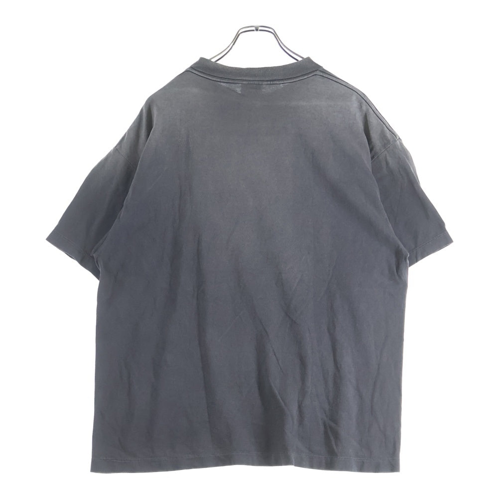 SAINT MICHAEL(セントマイケル) 25SS ×P.A.M SAINT PAM PM_SS TEE ビンテージ加工 クルーネックTシャツ グレー SM-HR8-0000-C45