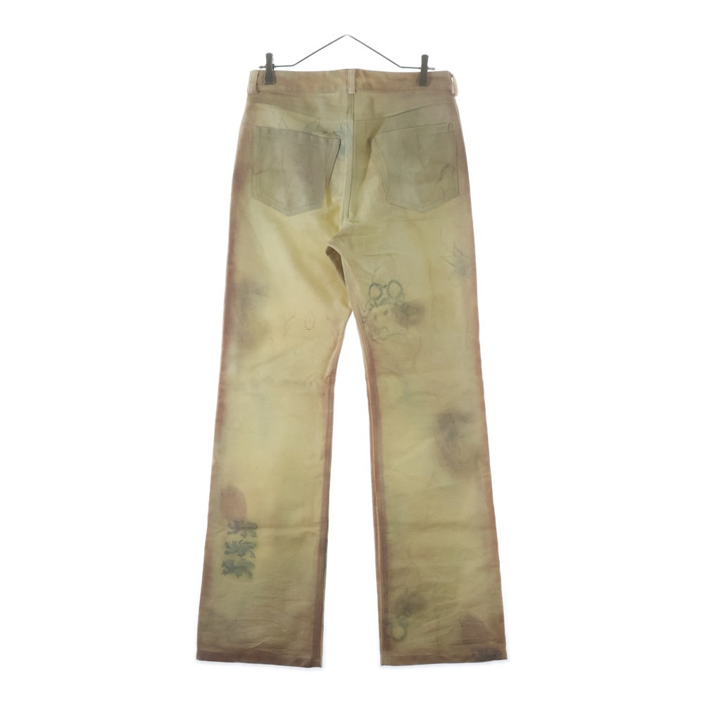 NO BRAND(ノーブランド) LA MASKARADE (ラ マスカレード)SKIN PANTS ヴィンテージ加工 スキン ストレートパンツ ベージュ