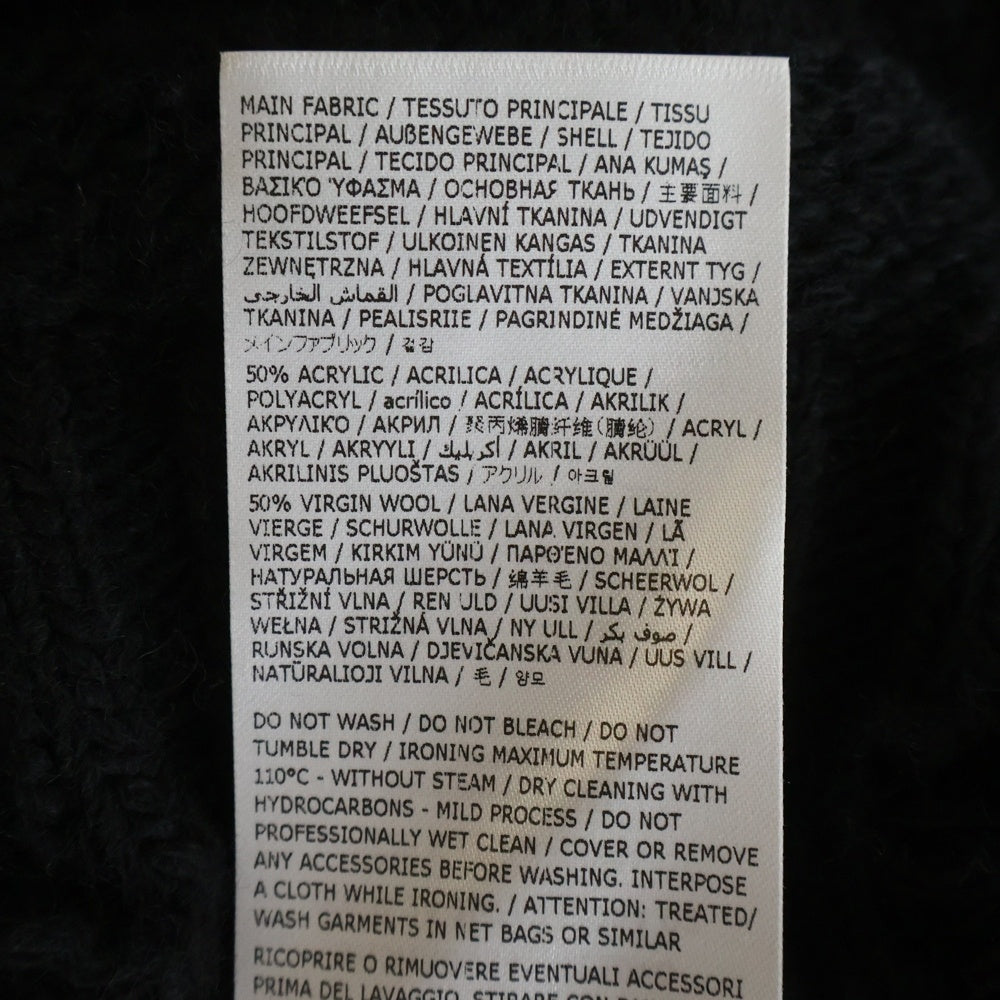 MM6 Maison Margiela(エムエムシックスメゾンマルジェラ) ダメージタートルネックセーター ハイネックニット ブラック SH0HA0004 M13040