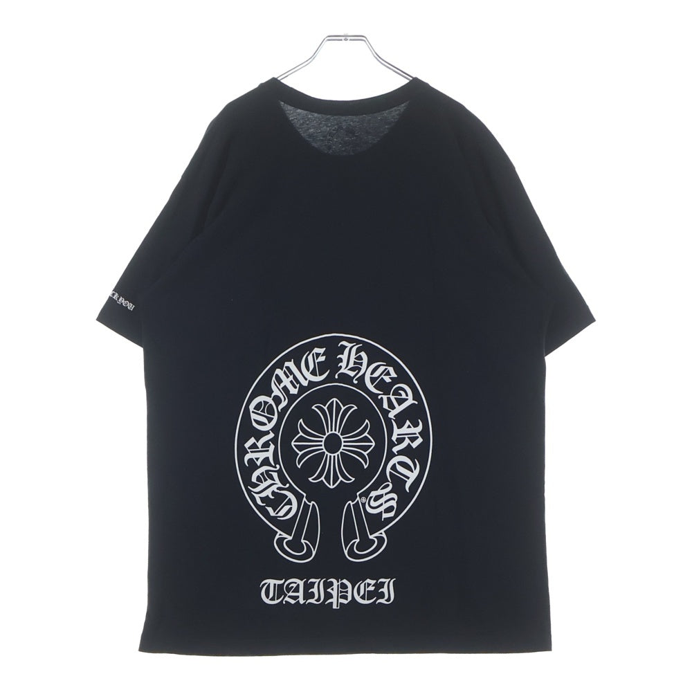 CHROME HEARTS(クロムハーツ) TAIPEI Limited Horseshoe Tee 台北限定 ホースシュープリント半袖Tシャツ カットソー ブラック
