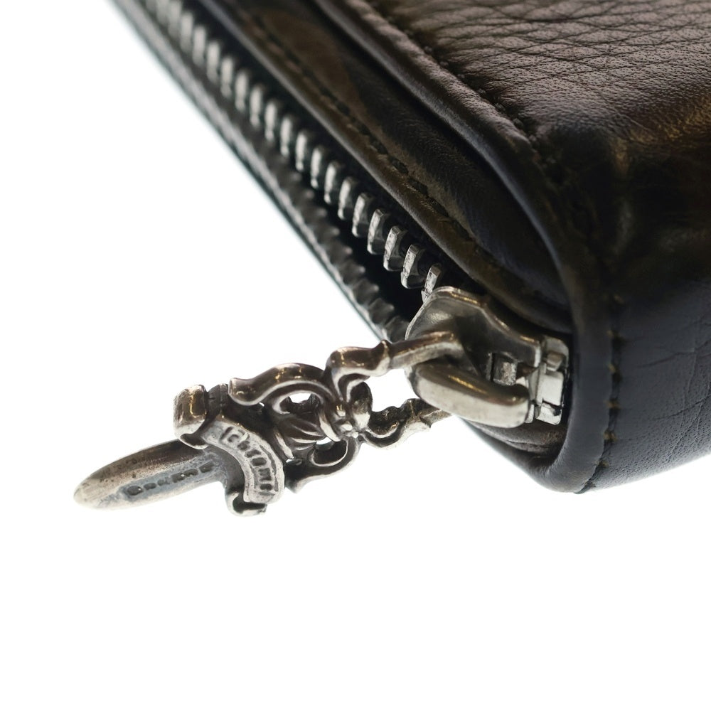 CHROME HEARTS(クロムハーツ) REC F ZIP 3セメタリー クロスパッチ ラウンドファスナーウォレット 迷彩 カモフラ 長財布 グリーン