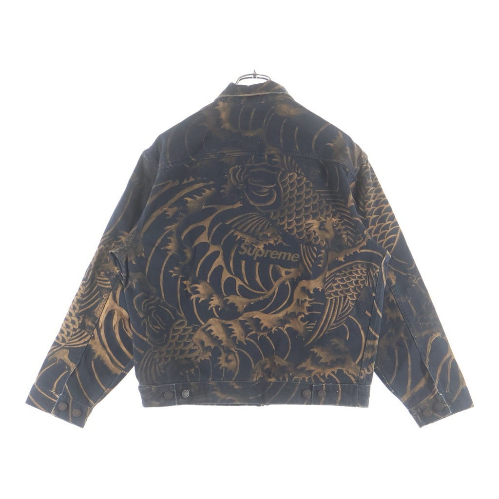 SUPREME(シュプリーム) 20SS Waves Work Jacket ウェーブス ワークジャケット 鯉 ブラウン