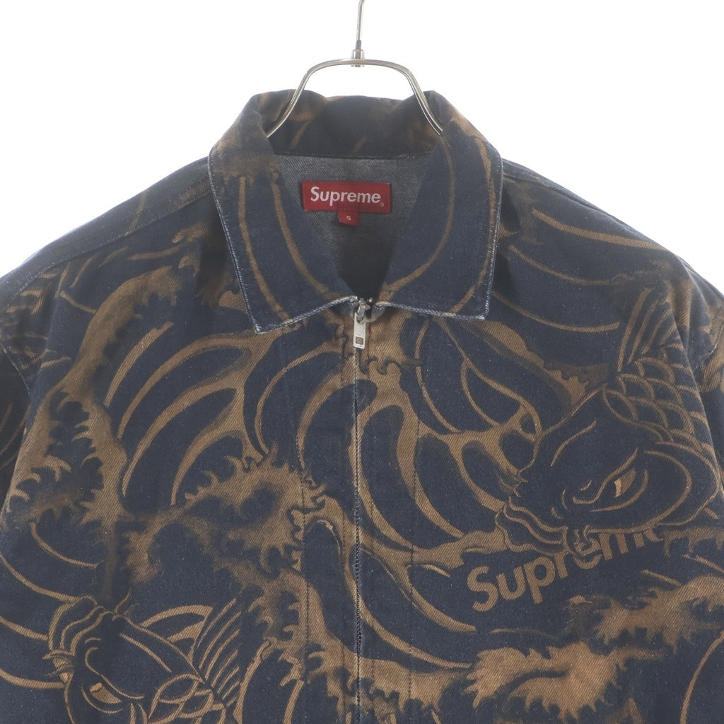 SUPREME(シュプリーム) 20SS Waves Work Jacket ウェーブス ワークジャケット 鯉 ブラウン