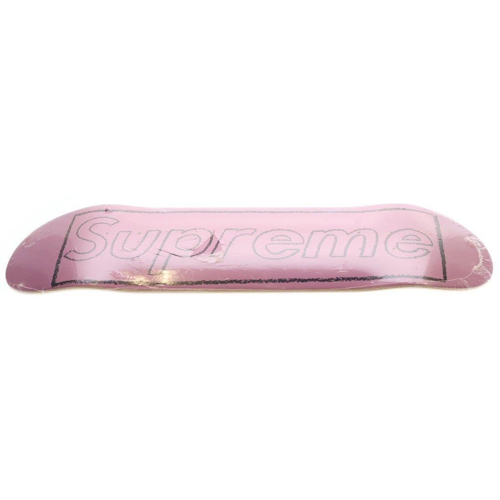 SUPREME(シュプリーム) 21SS ×KAWS Chalk Logo Skateboard Deck カウズ チョークロゴ スケートボードデッキ ピンク