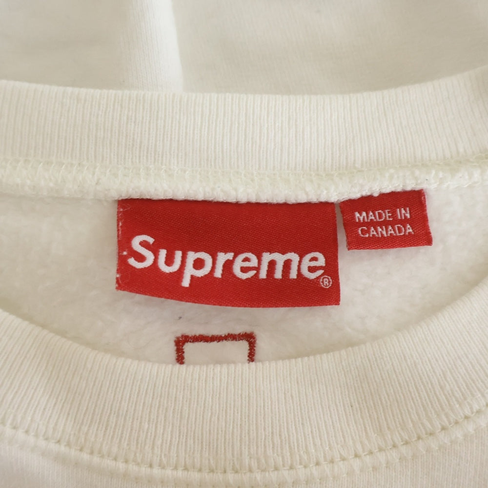 SUPREME(シュプリーム) 16SS Black Sabbath Paranoid Crewneck ブラックサバス パラノイド 刺繍 クルーネック スウェット トレーナー ホワイト