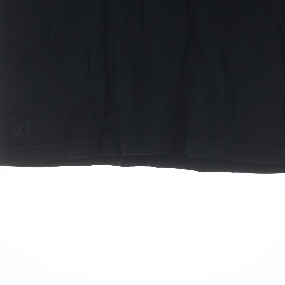 CHROME HEARTS(クロムハーツ) VERTICAL LOGO バーティカルロゴ プリント 半袖Tシャツ カットソー ブラック