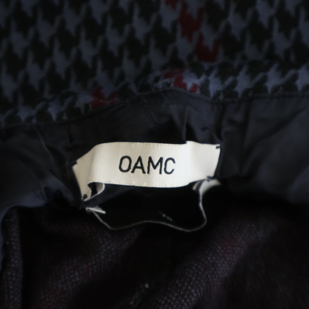 OAMC(オーエーエムシー) Houndstooth Check Shorts ハウンドトゥース チェック柄 ハーフパンツ ショーツ ネイビー