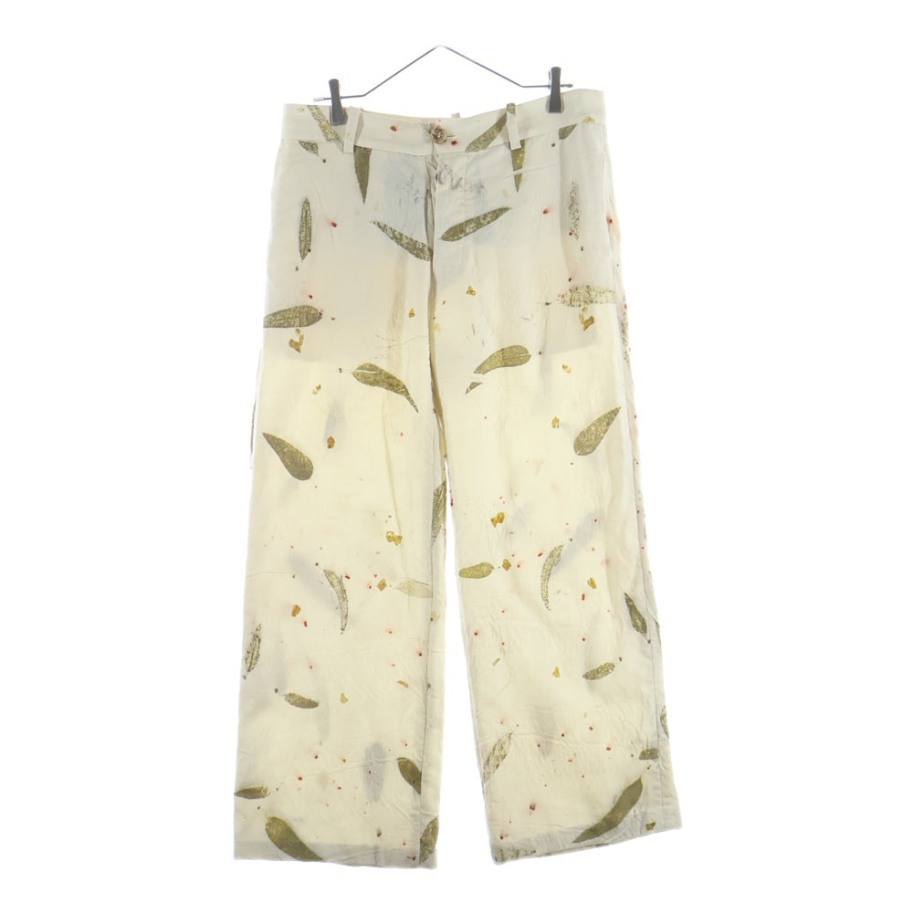 ARCHIVIO J.M.RIBOT(アルキビオジェイエムリボット) Natural Dyed Trousers 天然染めパンツ トラウザー ベージュ
