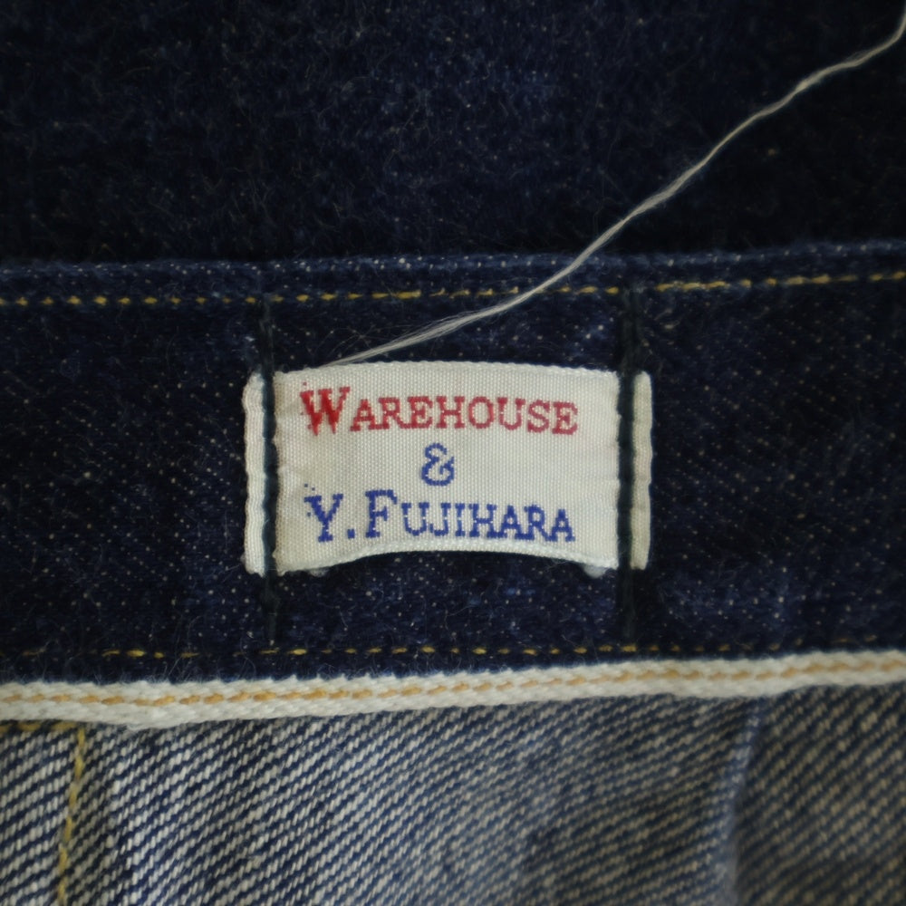 WAREHOUSE(ウェアハウス) ×ベルベルジン 藤原裕 JEANSFACTORY JOHN MUNG DENIM PANTS ジーンズファクトリー ジョン万デニムパンツ 七分丈 インディゴ