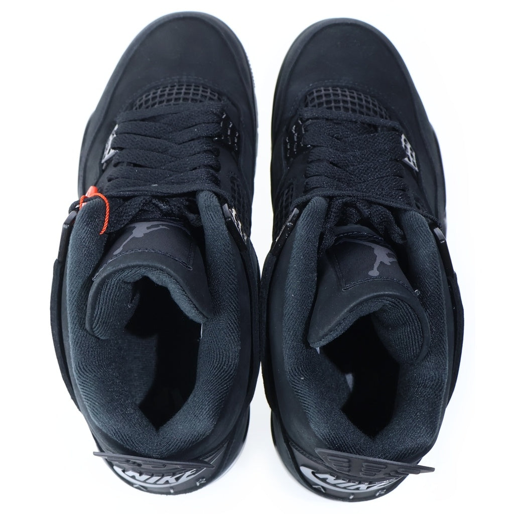 NIKE(ナイキ) AIR JORDAN 4 BLACK CAT FV5029‐010 エアジョーダン4 ブラックキャット ハイカットスニーカー US9.5/27.5cm ブラック