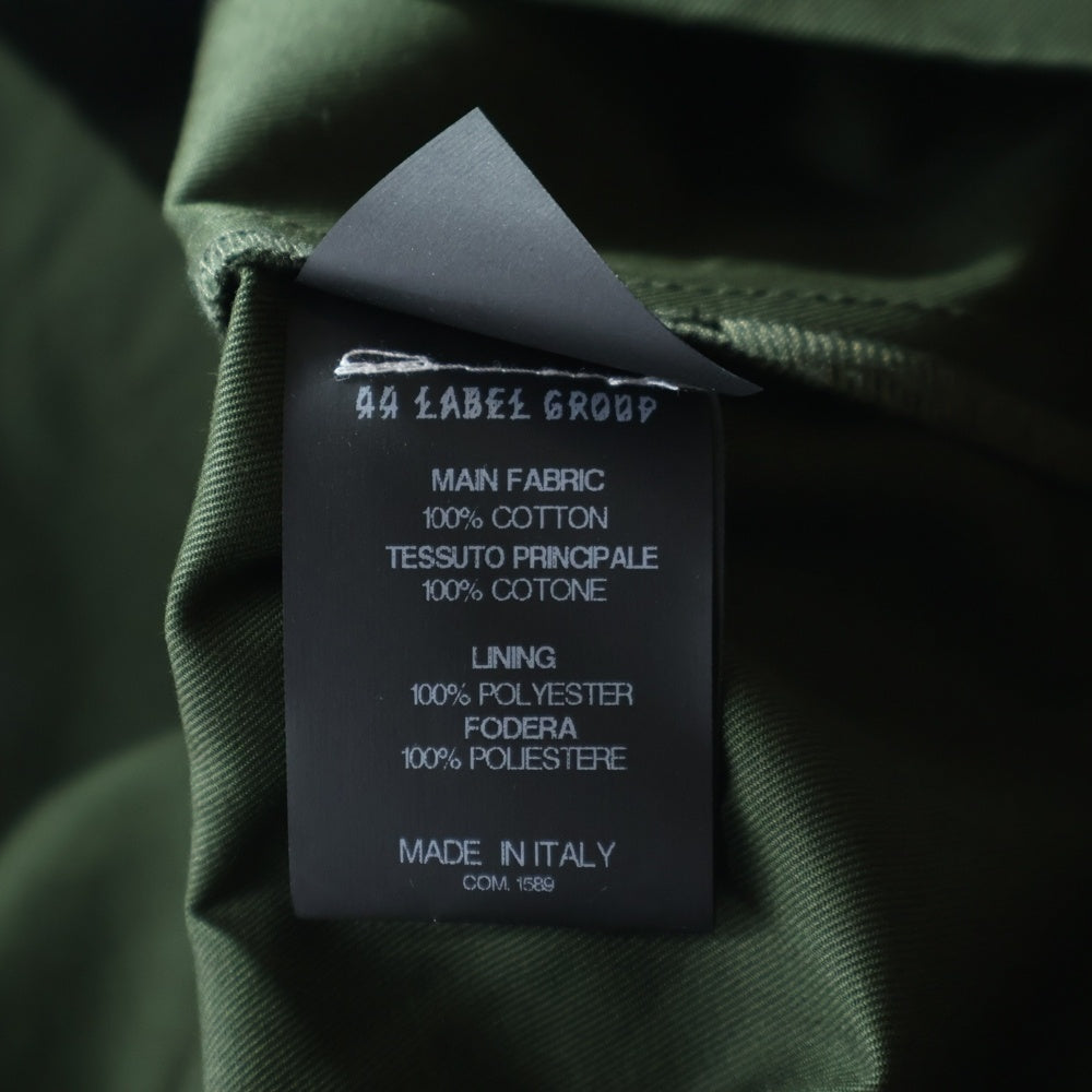 44 LABEL GROUP(フォーティーフォーレーベルグループ) Hatay Overshirt ハタイオーバーシャツ コーチジャケット カーキ 22SH02-380-070
