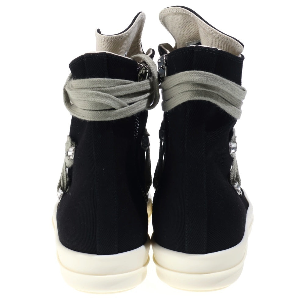 Rick Owens DRKSHDW(リックオウエンス ダークシャドウ) 26SS MEGALACE SNEAKS メガレース ハイカットスニーカー シューズ ブラック/ホワイト DU01F4809 DOW1