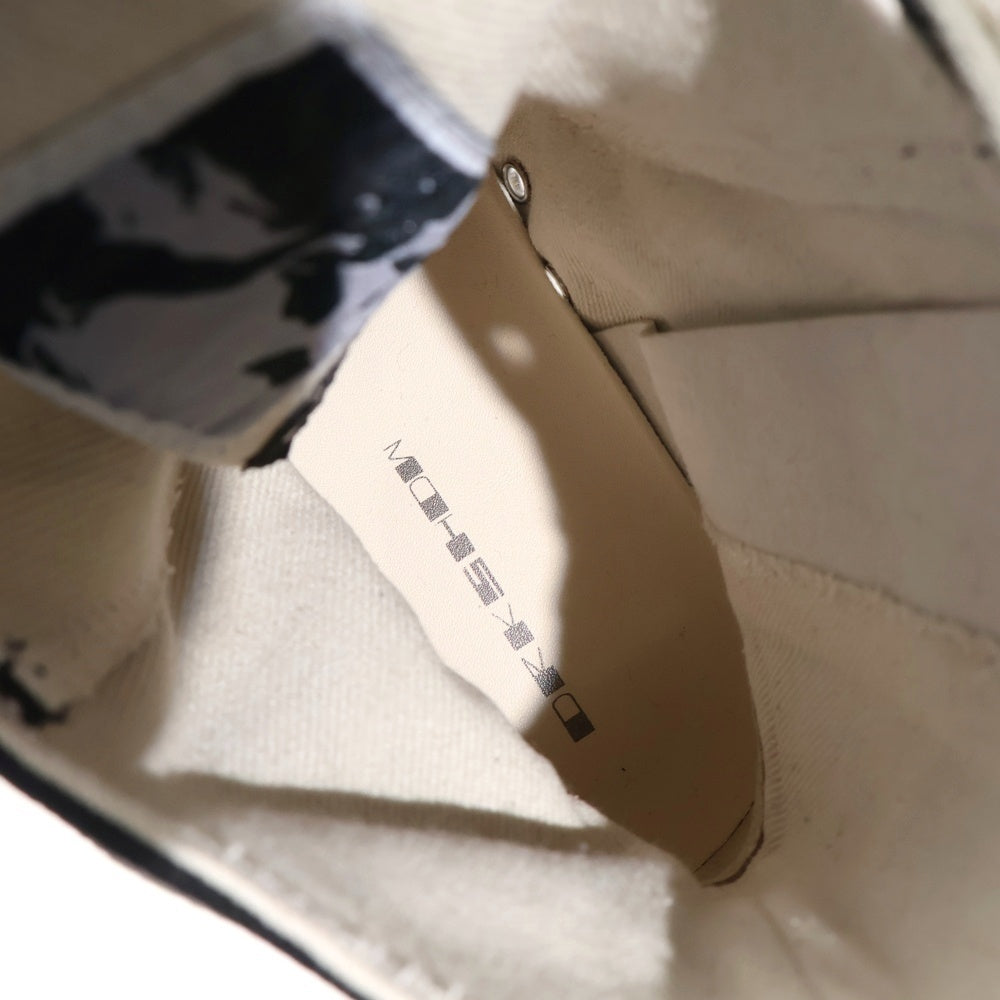 Rick Owens DRKSHDW(リックオウエンス ダークシャドウ) 26SS MEGALACE SNEAKS メガレース ハイカットスニーカー シューズ ブラック/ホワイト DU01F4809 DOW1