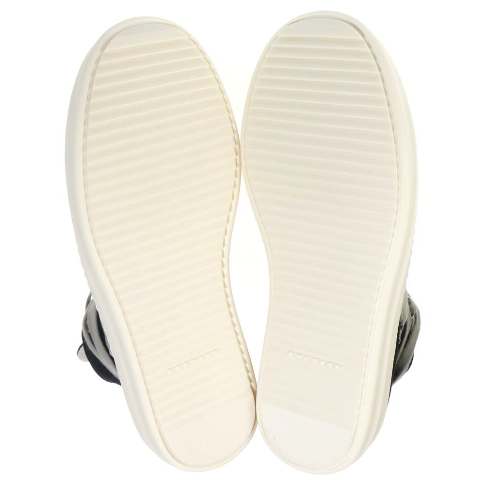 Rick Owens DRKSHDW(リックオウエンス ダークシャドウ) 26SS MEGALACE SNEAKS メガレース ハイカットスニーカー シューズ ブラック/ホワイト DU01F4809 DOW1