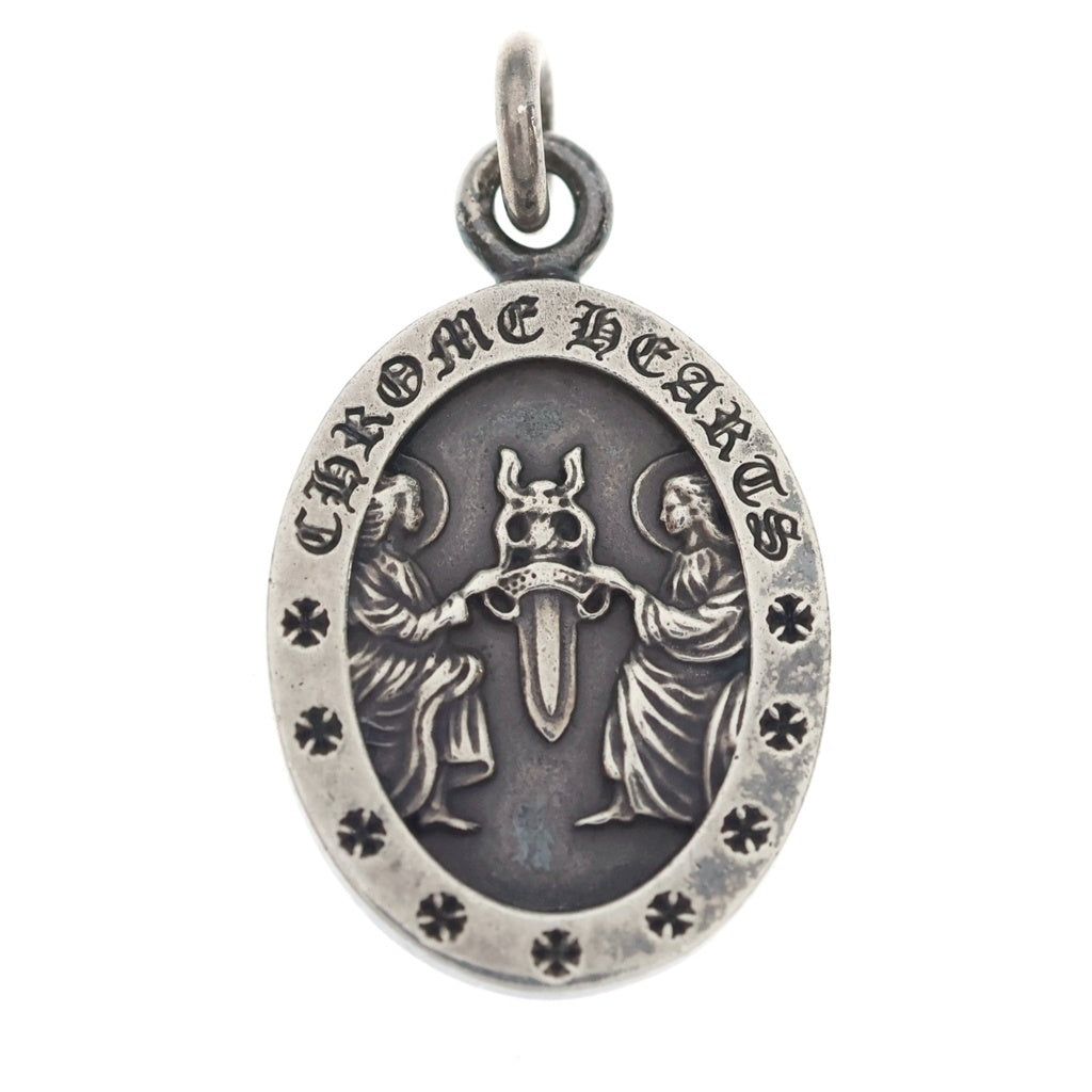 CHROME HEARTS(クロムハーツ) ANGEL MEDAL OVAL オーバルエンジェルメダル ペンダントトップ シルバー BCA207