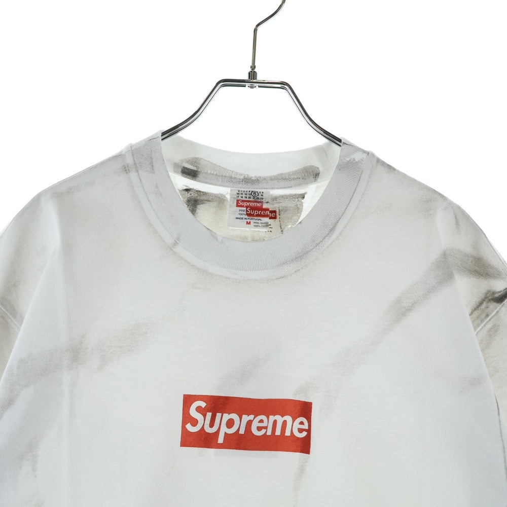 SUPREME(シュプリーム) 24SS ×MM6 Maison Margiela Box Logo Tee ボックスロゴプリント半袖Tシャツ カットソー ホワイト