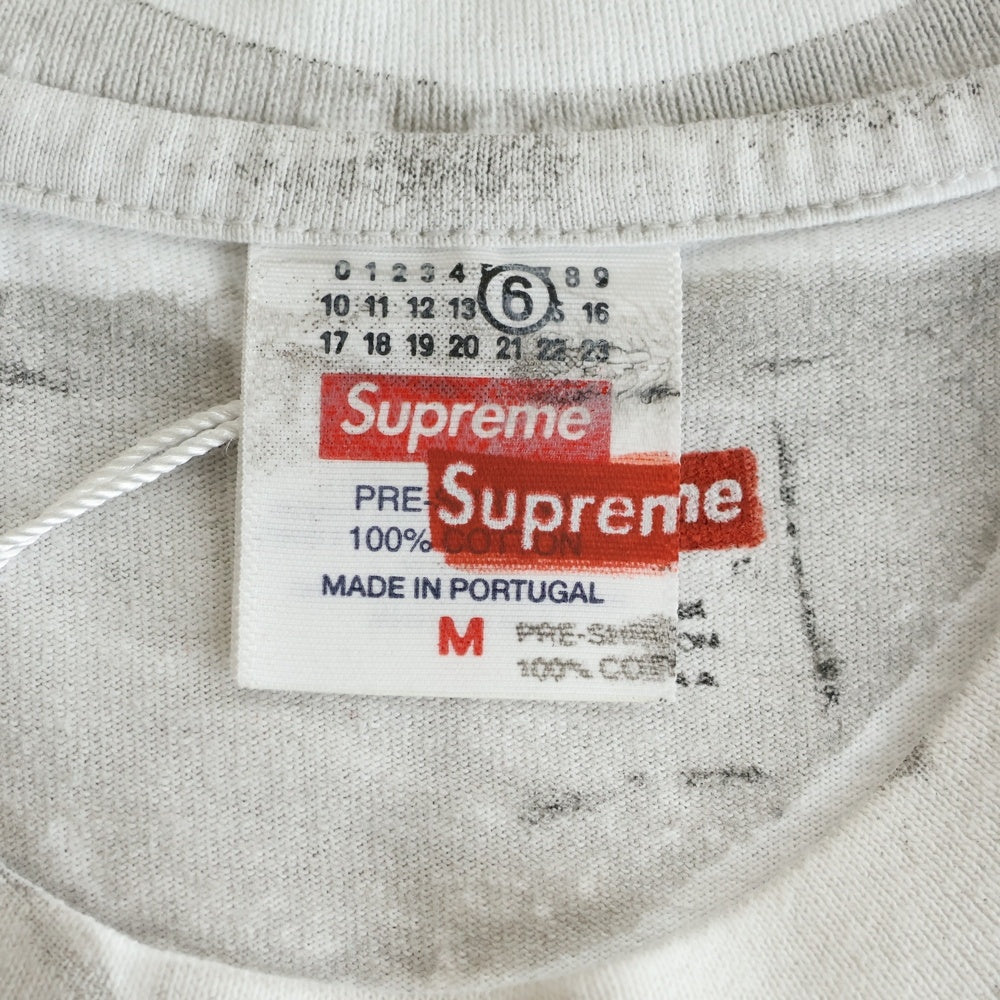 SUPREME(シュプリーム) 24SS ×MM6 Maison Margiela Box Logo Tee ボックスロゴプリント半袖Tシャツ カットソー ホワイト